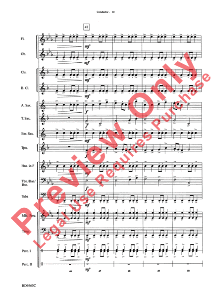 Liturgical Fanfare Liturgical Fanfare Concert Band scores gallery preview page 13