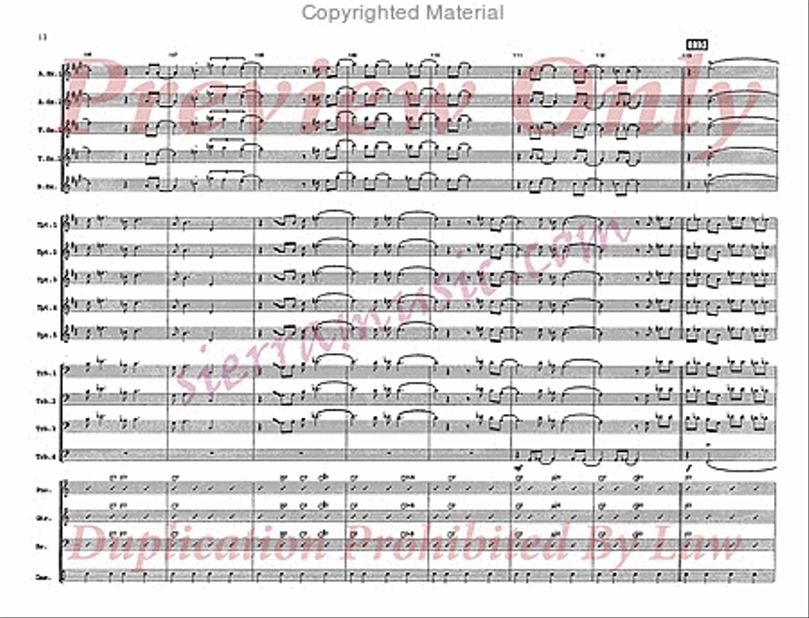 Tree Frog Big Band scores gallery preview page 13