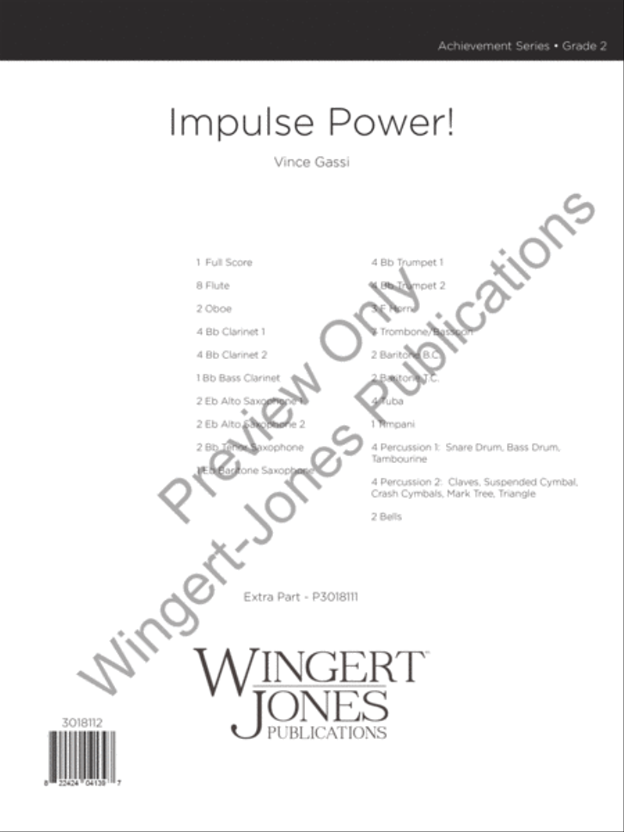 Impulse Power! Concert Band scores gallery preview page 2
