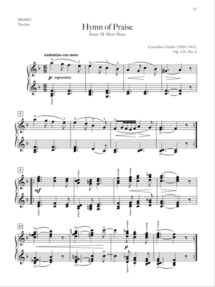 Easy Teacher-Student Piano Duets 1-3 (Value Pack) Easy Teacher-Student Piano Duets 1-3 (Value Pack) Piano Method scores gallery preview page 13