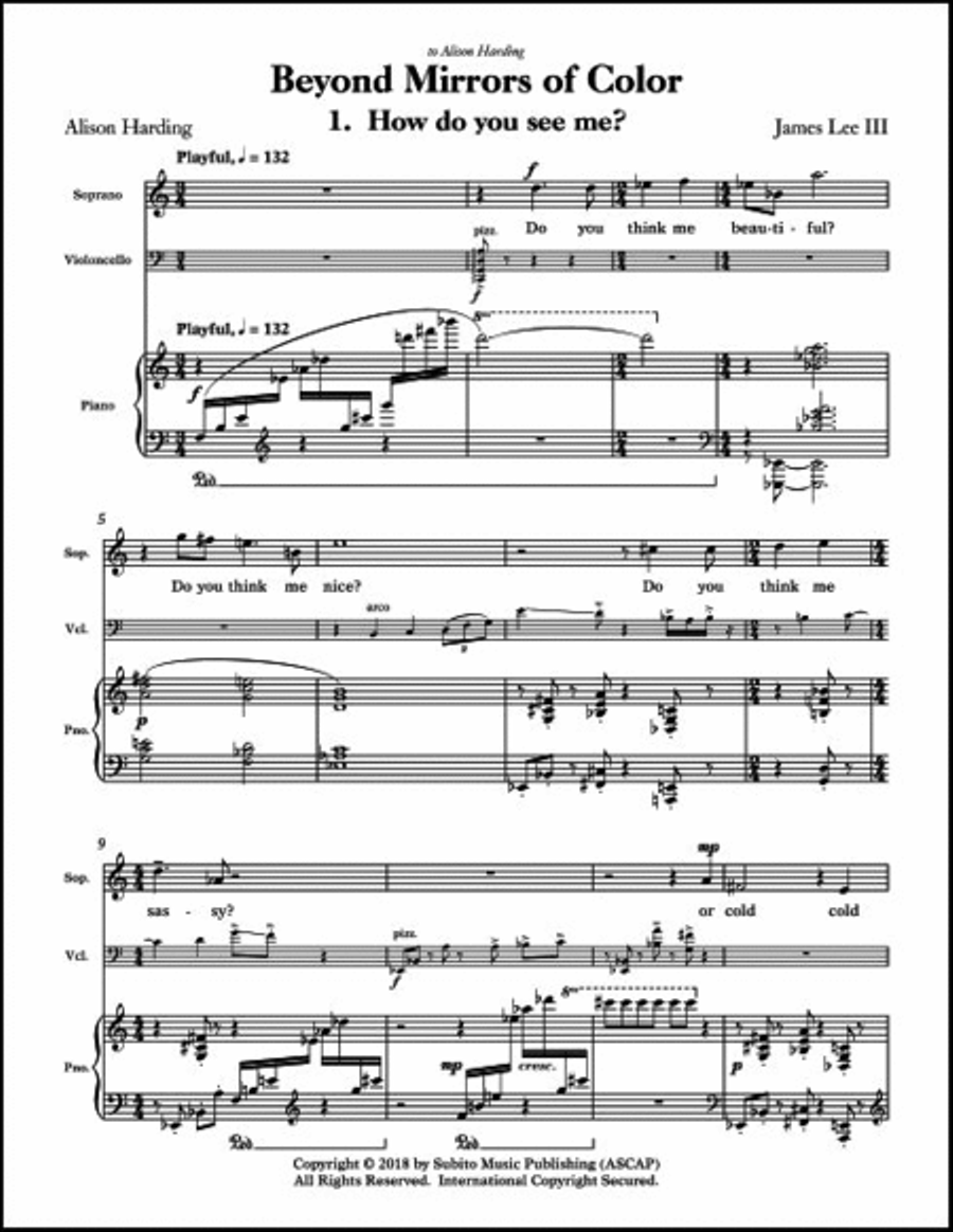 Beyond Mirrors of Color Choir scores gallery preview page 3