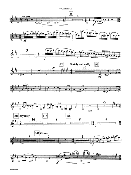 Harry Potter Symphonic Suite: 1st B-flat Clarinet