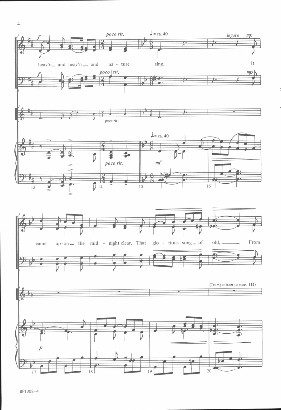 Christmas Choral Fantasy Christmas Choral Fantasy 4-Part scores gallery preview page 4