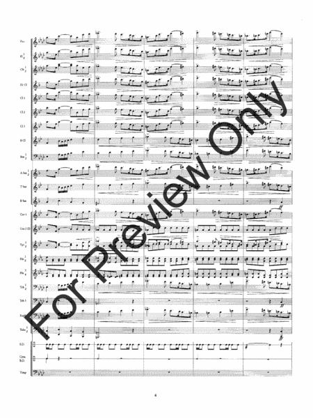 Symphony #3 Slavyanskaya - Full Score Concert Band - Sheet Music