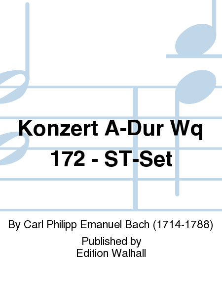 Konzert A-Dur Wq 172 - ST-Set