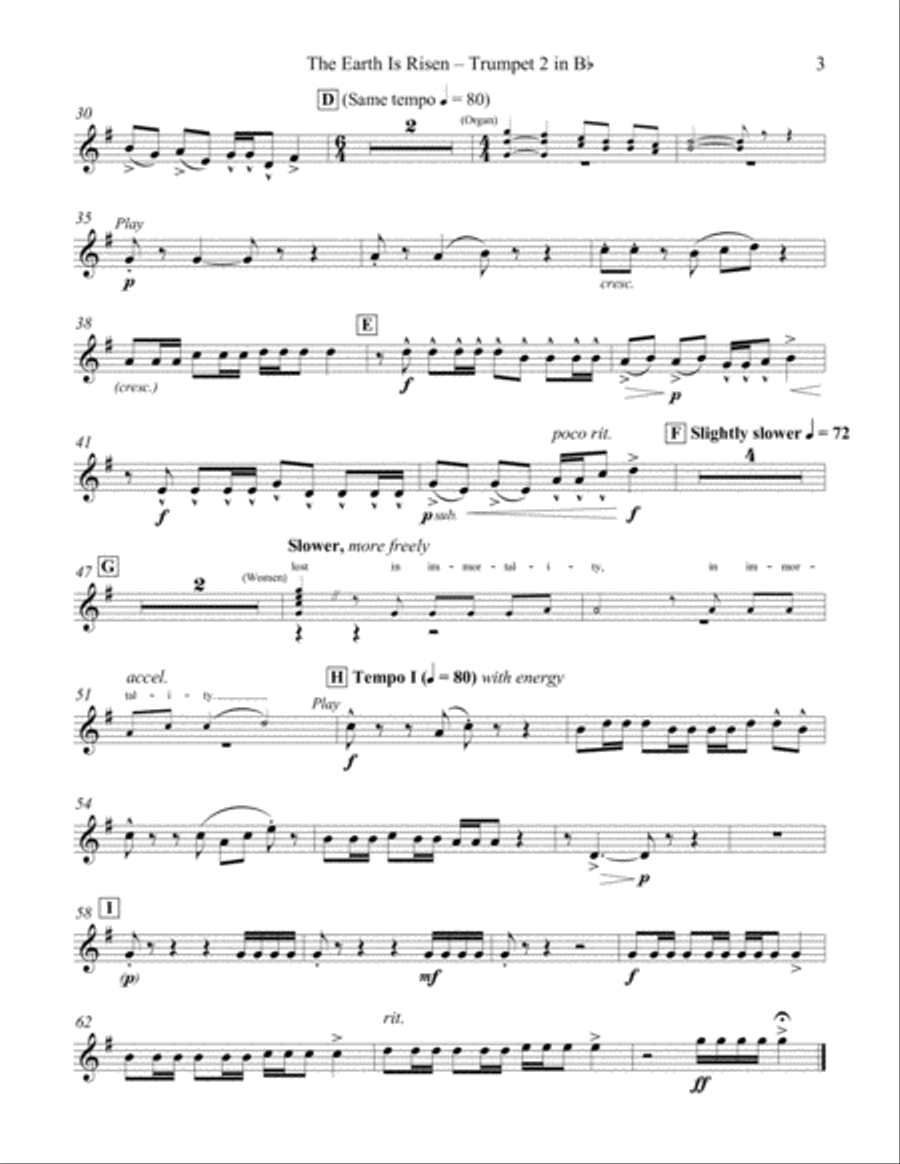 The Earth Is Risen Choir scores gallery preview page 6