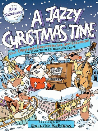 Book cover for A Jazzy Christmas Time Alto Sax Book/CD