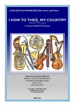 I Vow to Thee My Country (Jupiter) - Concert Band/Orchestra