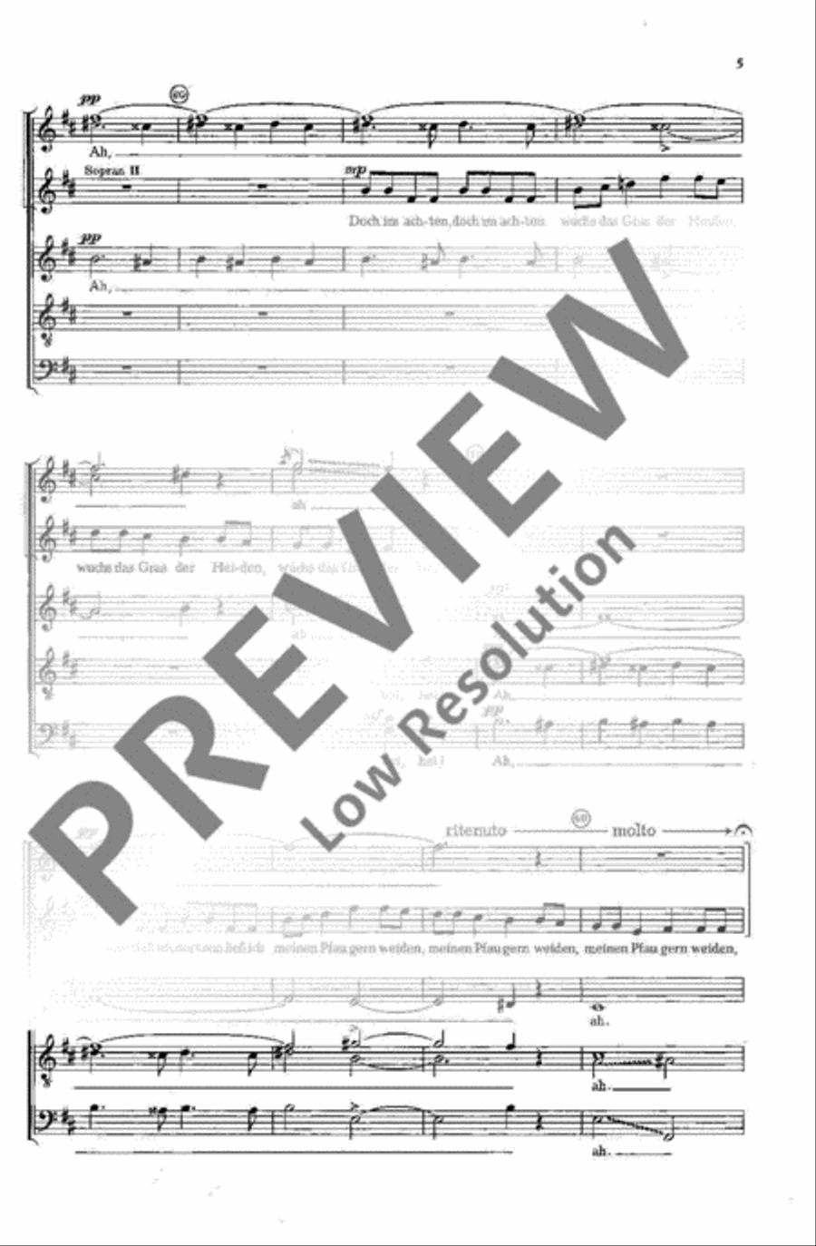 Drei Madrigale SSAATTBB scores gallery preview page 6