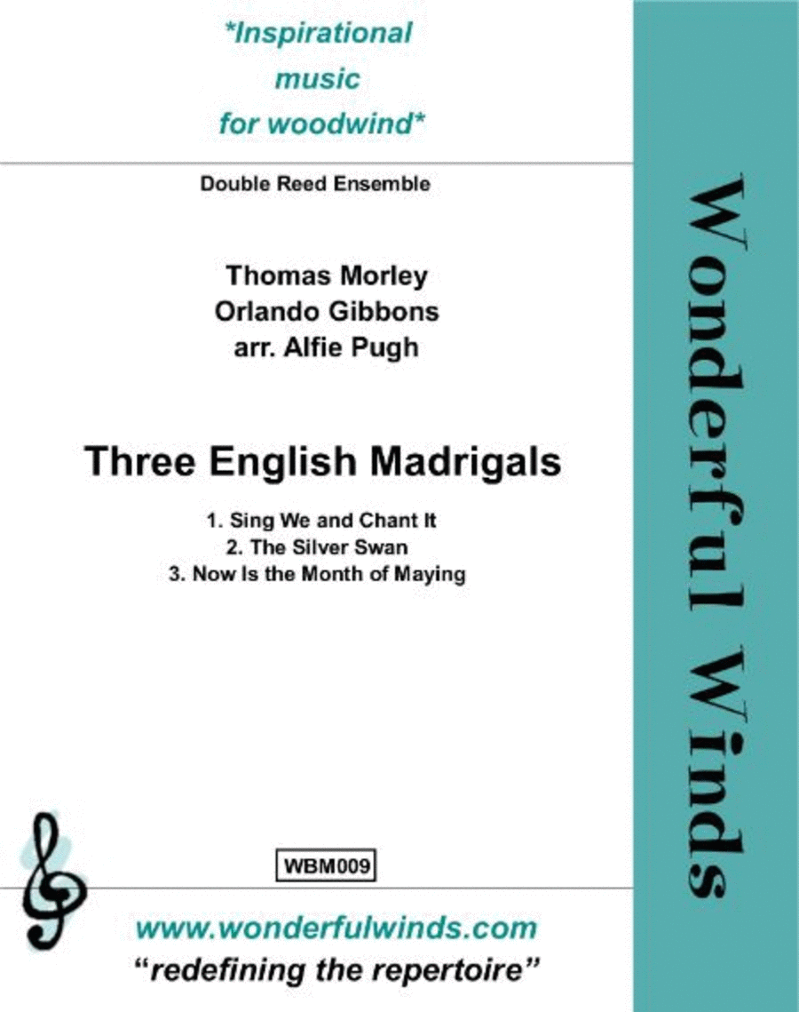 Three English Madrigals Bassoon scores gallery preview page 1