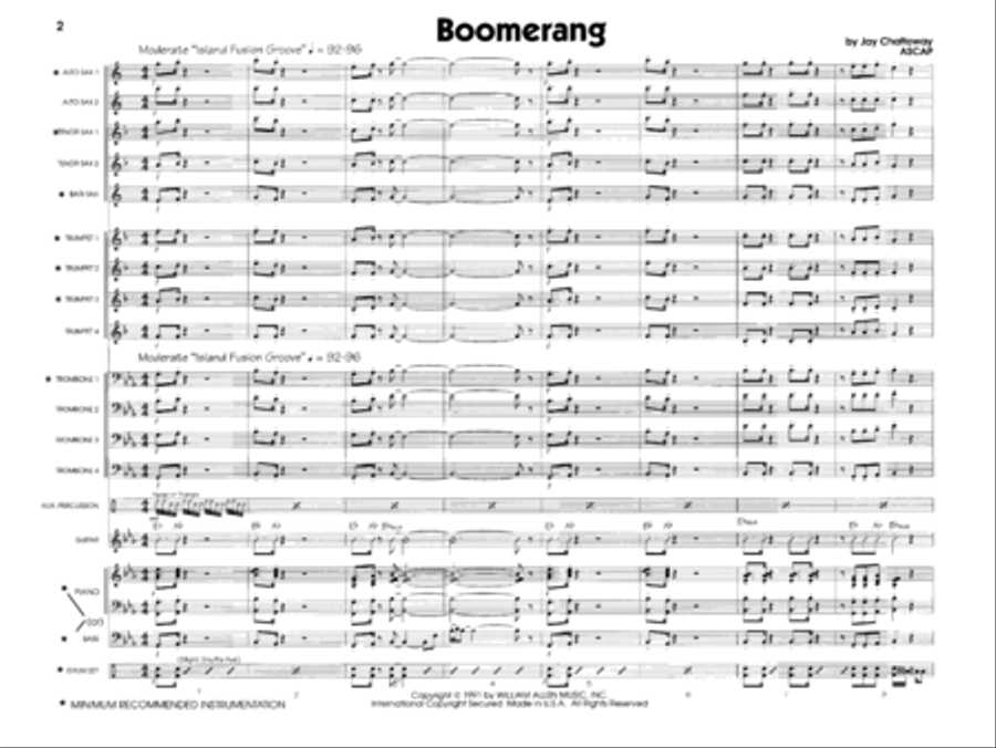 Boomerang Boomerang Jazz Ensemble scores gallery preview page 2