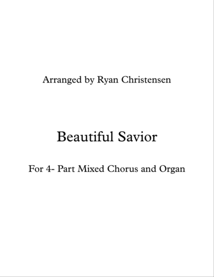 Beautiful Savior- SATB 4-Part scores gallery preview page 1