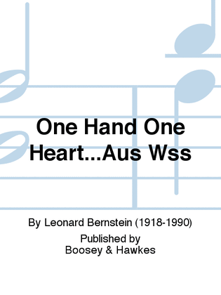 Book cover for One Hand One Heart...Aus Wss