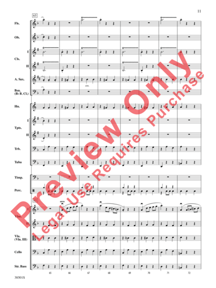 Aragonaise from Carmen Full Orchestra scores gallery preview page 12