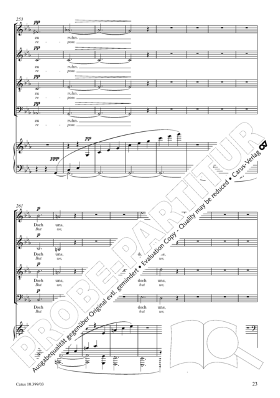 Schicksalslied, Op. 54 4-Part scores gallery preview page 24