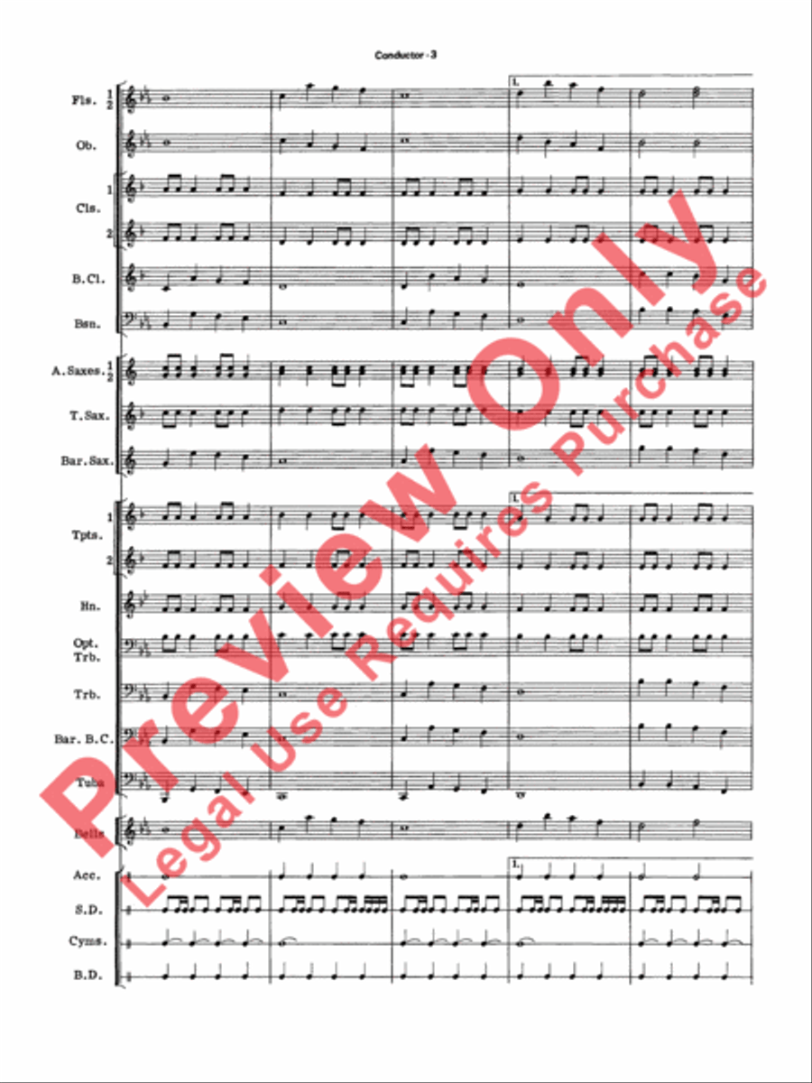 Jingle Bells Forever Concert Band scores gallery preview page 6
