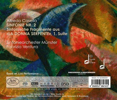 Alfredo Casella: Symphony No. 2 & La Donna Serpente Fragments