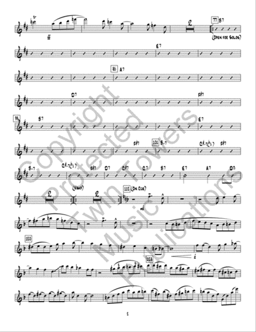 Sink Or Swim Jazz Ensemble scores gallery preview page 23
