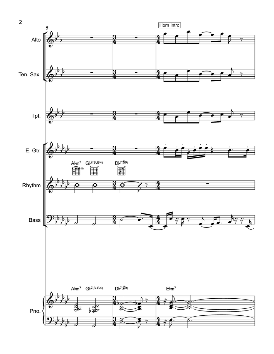 Mr. Cordon Jazz Ensemble scores gallery preview page 2
