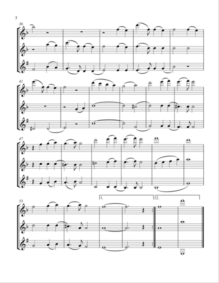 My Funny Valentine Woodwind Trio scores gallery preview page 4