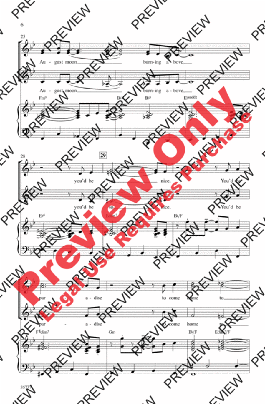 You'd Be So Nice to Come Home To Women's Choir scores gallery preview page 5