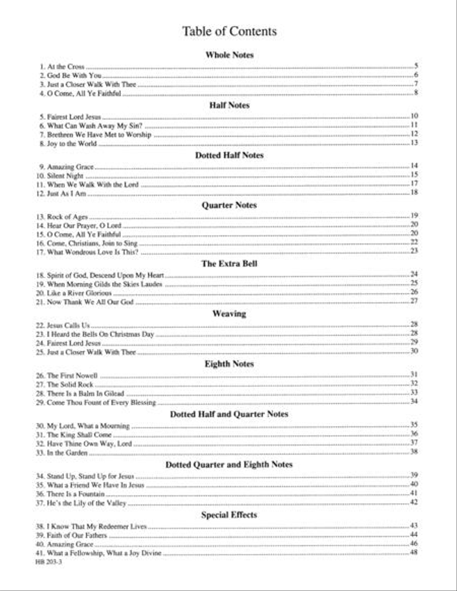 Learning to Ring Favorite Hymns 2-Octaves scores gallery preview page 4
