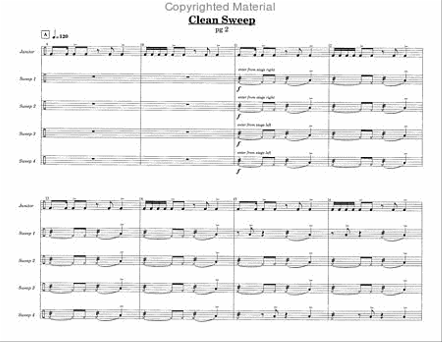 Clean Sweep Percussion Ensemble scores gallery preview page 5