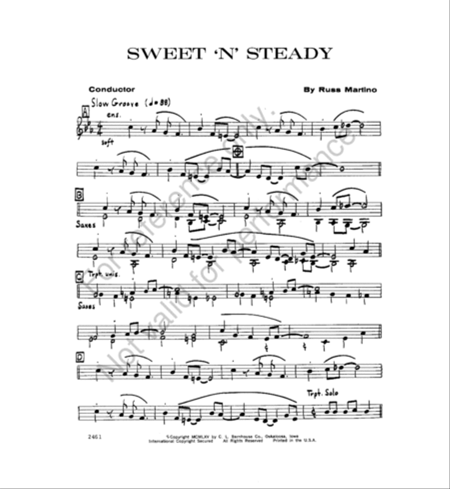 Sweet N Steady Jazz Ensemble scores gallery preview page 2