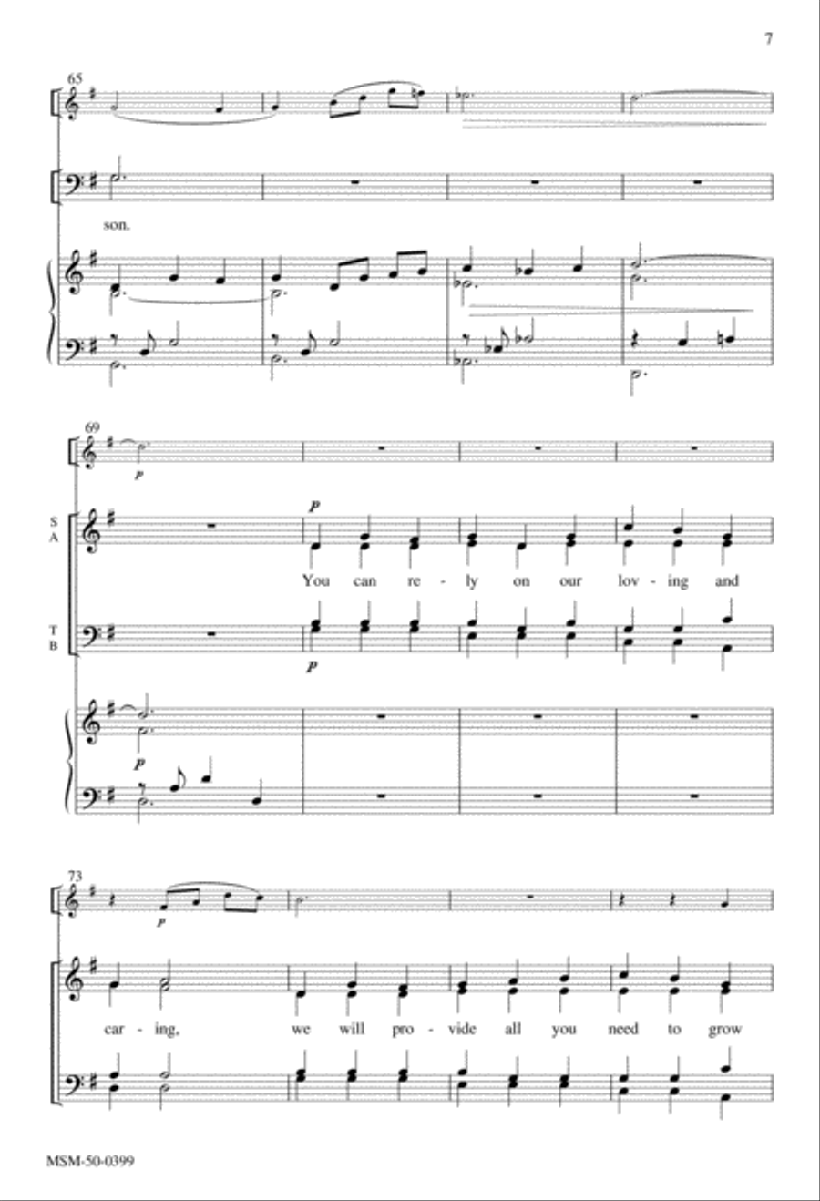 Carol of the Holy Family 4-Part scores gallery preview page 6