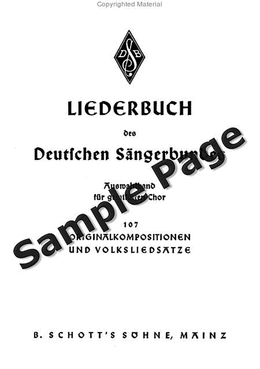 Liederbuch Des Deutschen Sangerbund