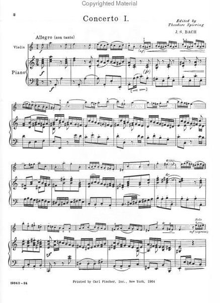 Concerto No. 1 in A Minor