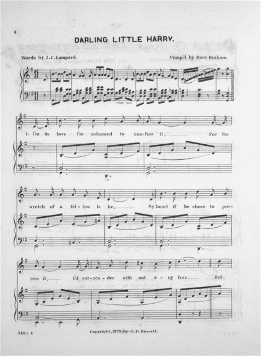 Darling Little Harry Voice scores gallery preview page 2