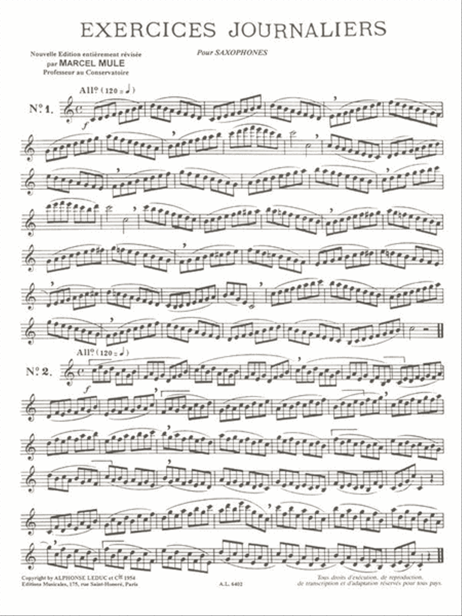25 Exercices Journaliers Saxophone Saxophone scores gallery preview page 2