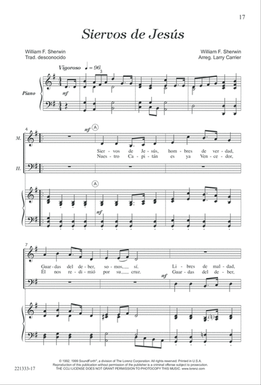 Siervos de Jesus Siervos de Jesus 4-Part scores gallery preview page 21