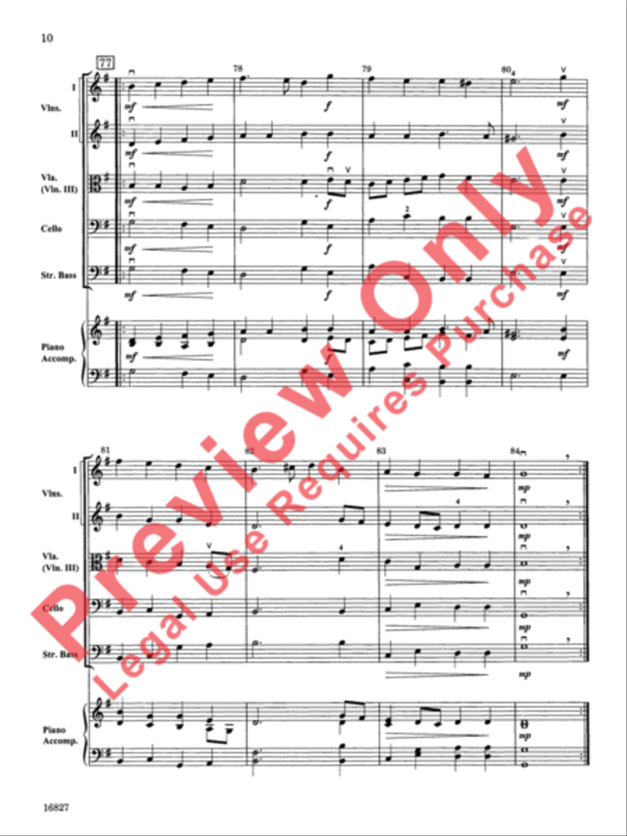 Renaissance Suite String Orchestra scores gallery preview page 11
