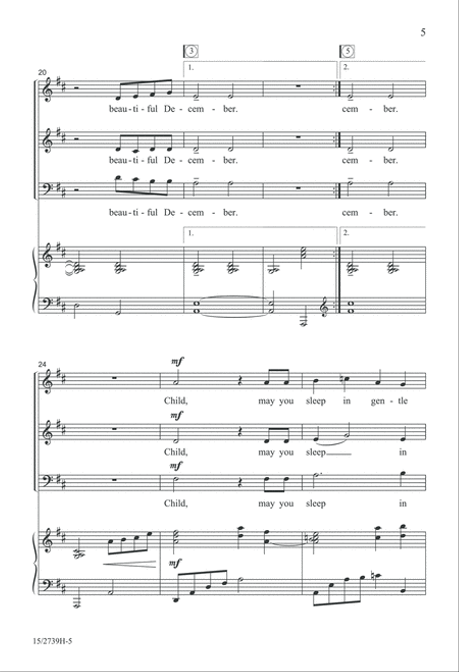 Beautiful December 3-Part scores gallery preview page 6