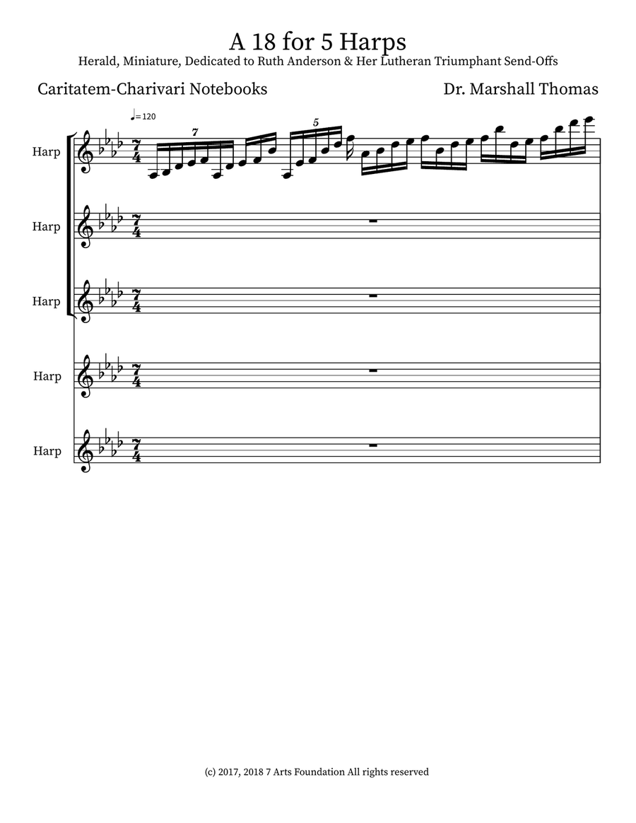 A 18 for 5 Harps Harmonica scores gallery preview page 1