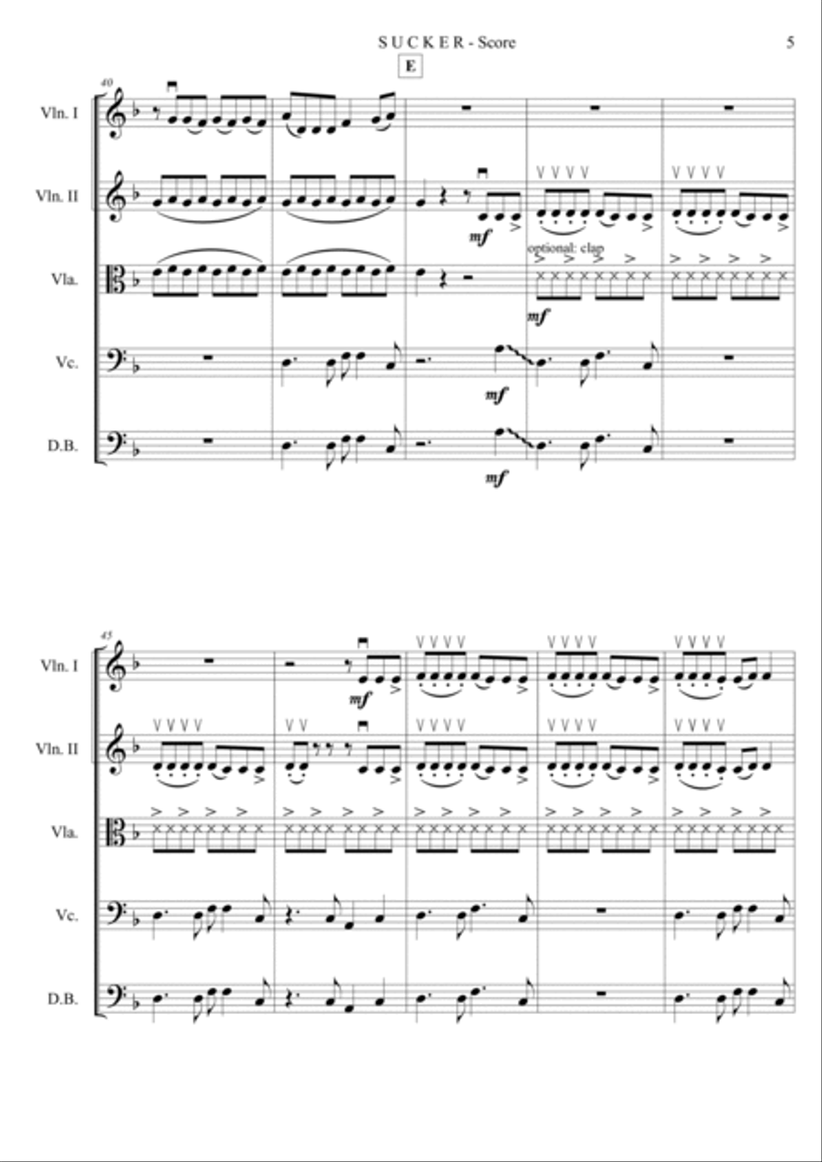 Sucker String Quartet scores gallery preview page 5