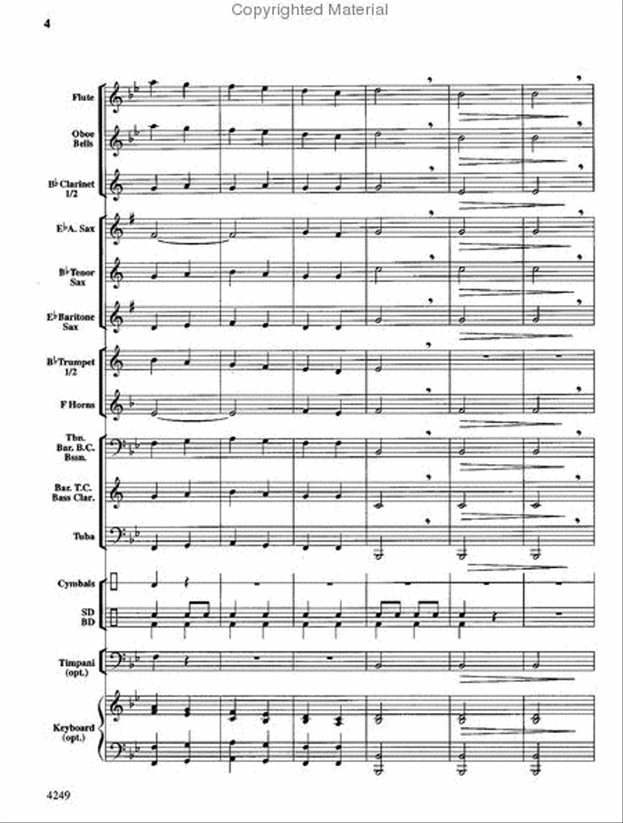 Peanuts & Peanut Butter Concert Band scores gallery preview page 4
