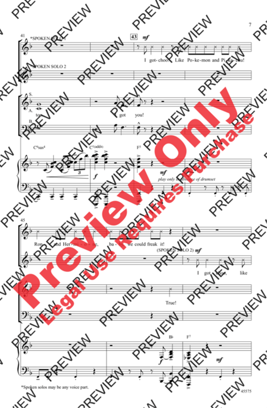 I Got You I Got You 3-Part scores gallery preview page 7
