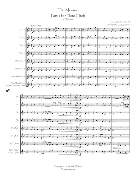 The Messiah, Part 1 for Flute Choir image number null