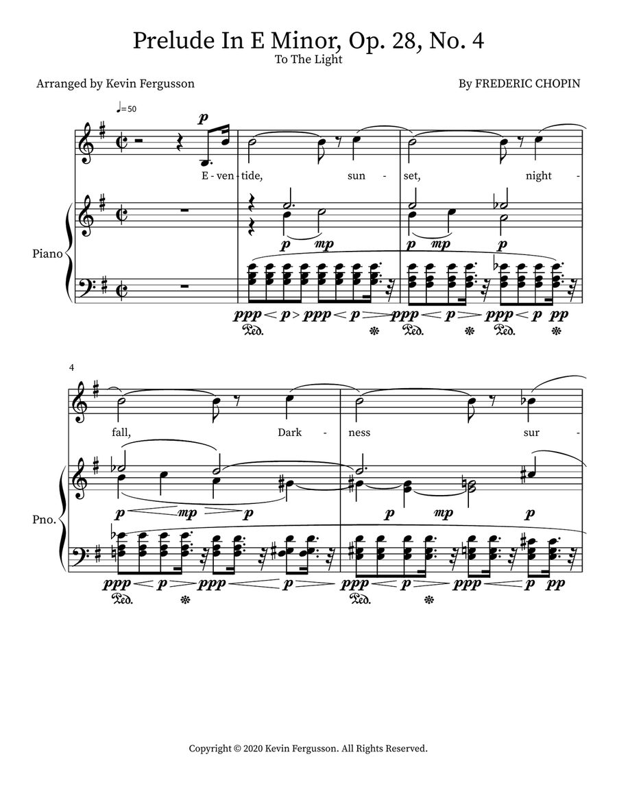 Prelude In E Minor, Op. 28, No. 4