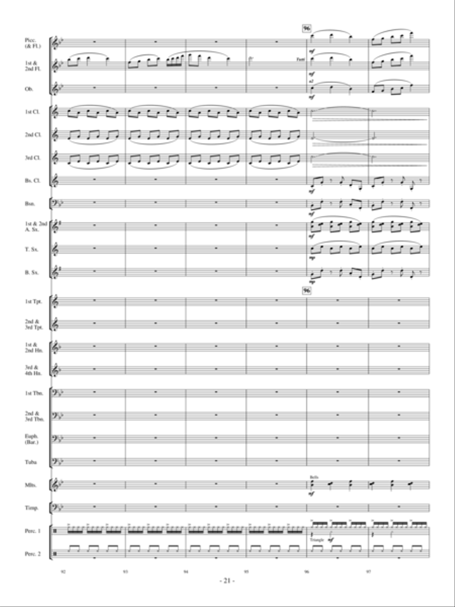 Sensei's Ride On The Cherry Blossom Express Concert Band scores gallery preview page 20