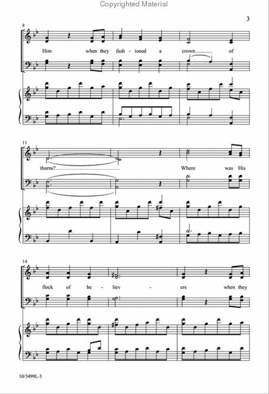 The Shepherd Became a Lamb 4-Part scores gallery preview page 3