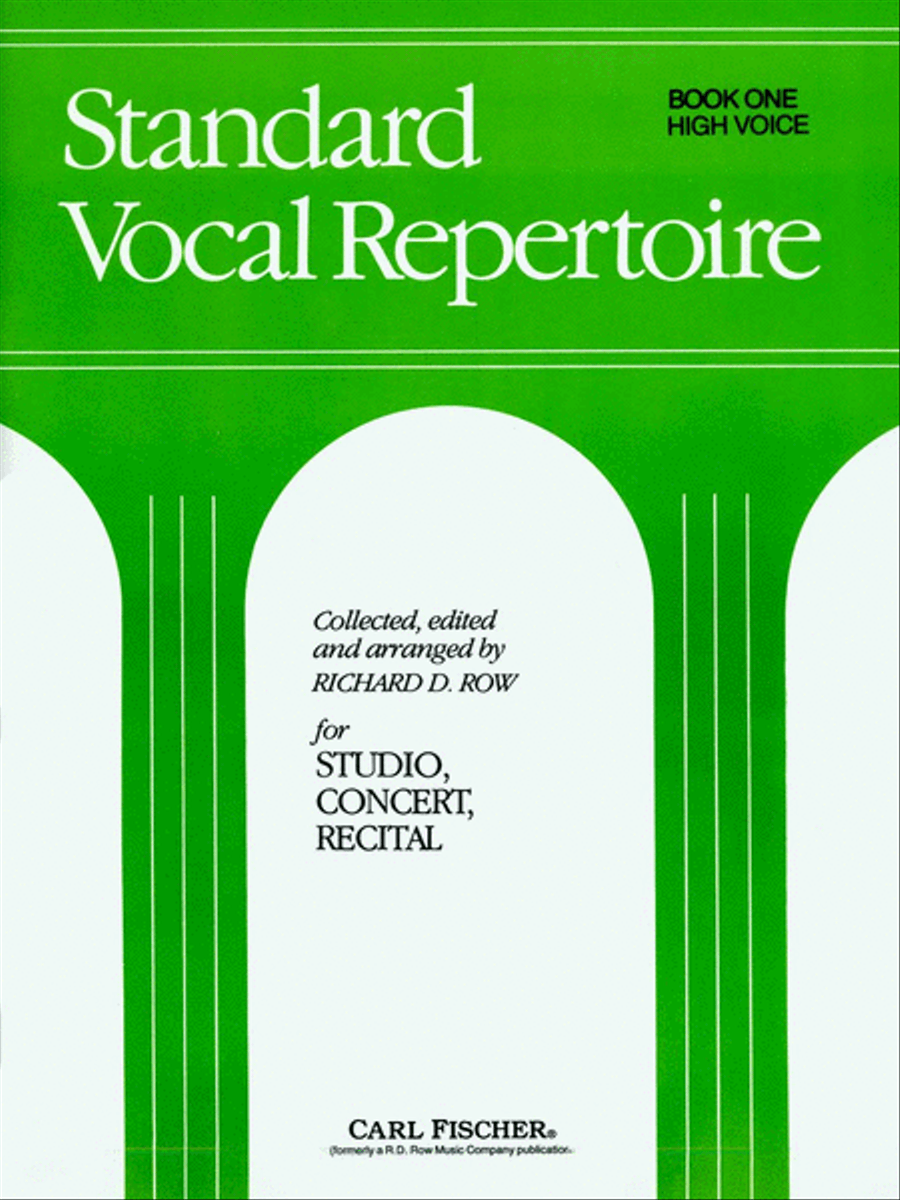 Standard Vocal Repertoire Volume 1 for High Voice High Voice scores gallery preview page 1