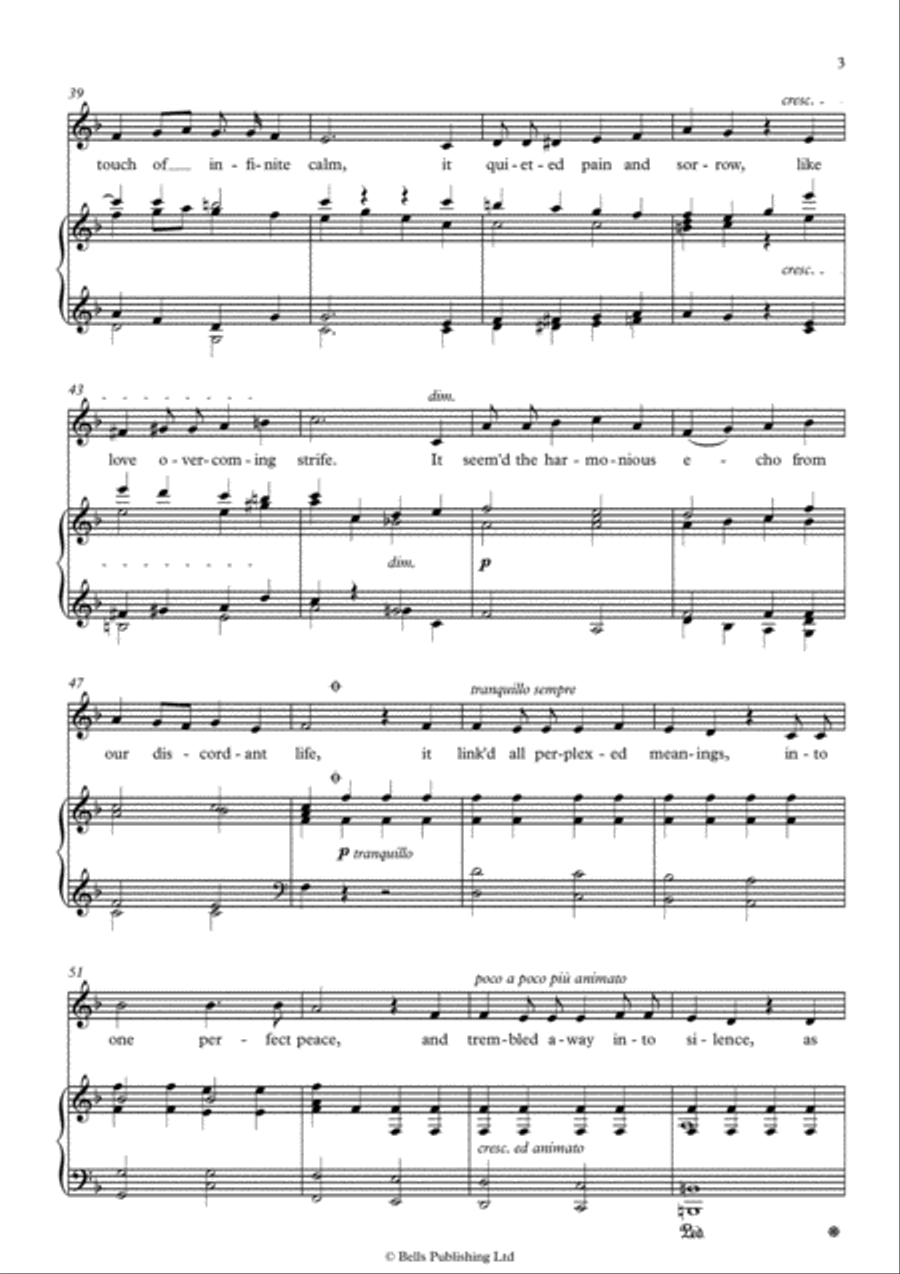 The Lost Chord (Original key. F Major) Voice Solo scores gallery preview page 3