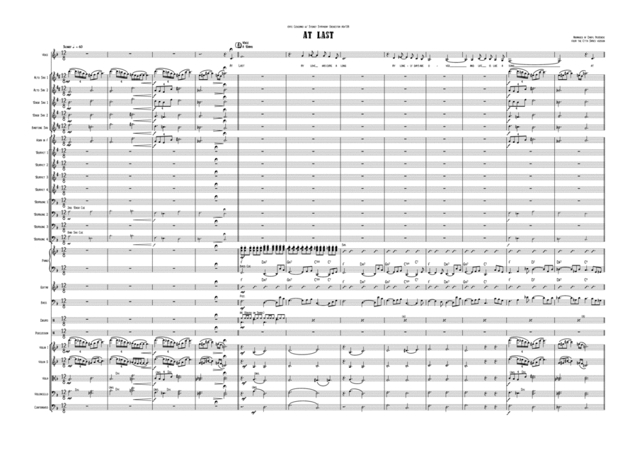 At Last At Last Jazz Ensemble scores gallery preview page 1