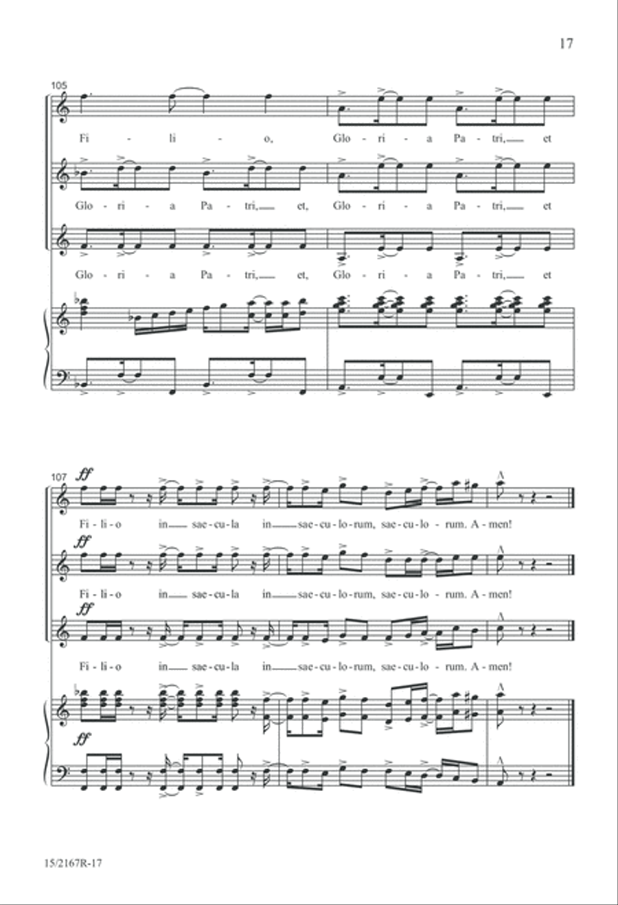 Gloria Patri SSA scores gallery preview page 17
