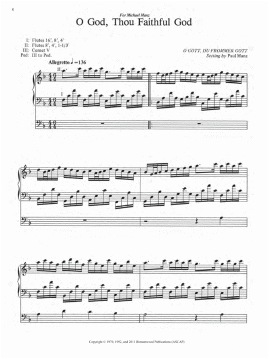 Ten Chorale Improvisations, Set 3 Organ scores gallery preview page 4