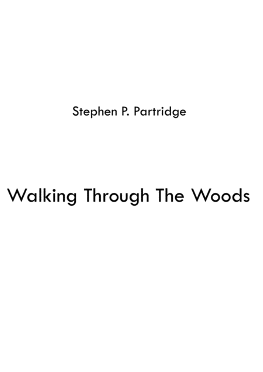 Walking Through The Woods Easy Piano scores gallery preview page 1